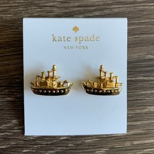 BNWT Kate Spade gold Rock the Boat earrings
